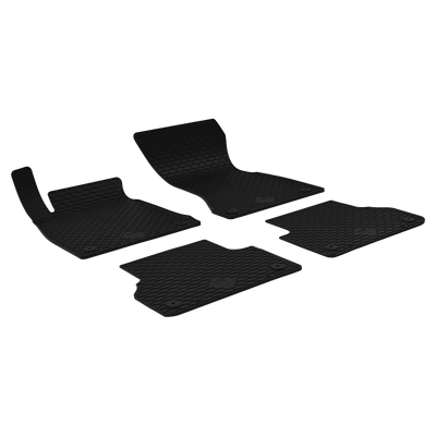 Gummi-Fußmatten schwarz für AUDI A4 B8 Bj 11.07-12.15